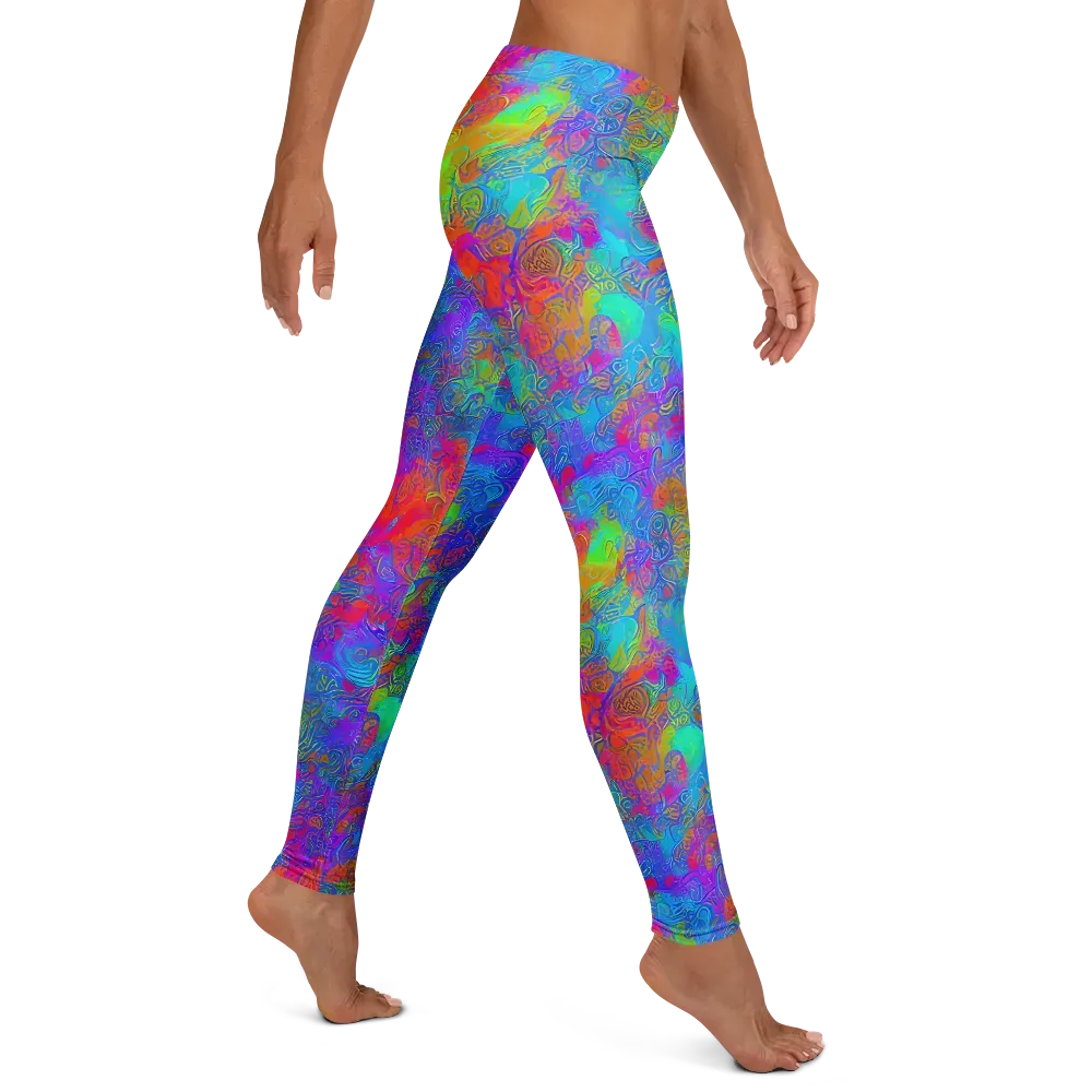 Acid Azure on Leggings — Right