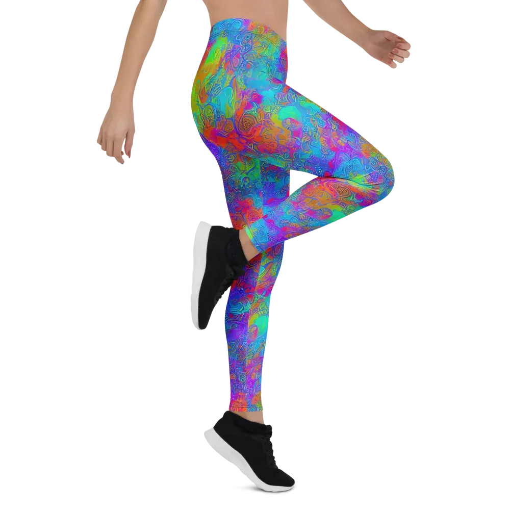 Acid Azure on Leggings — Right