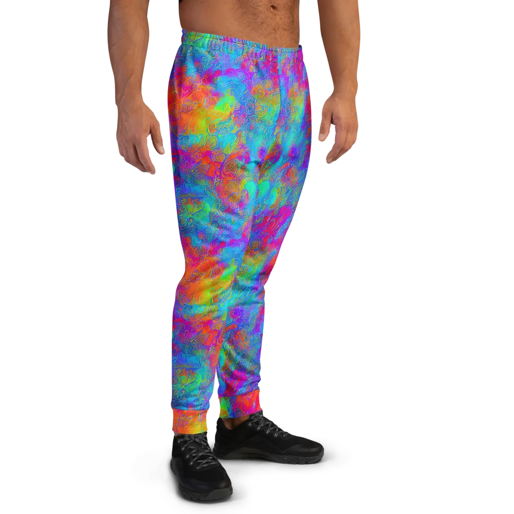 Acid Azure on Men's Joggers — Right