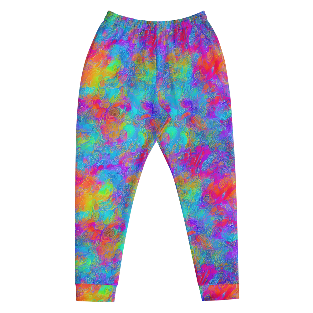 Acid Azure on Men's Joggers — Front