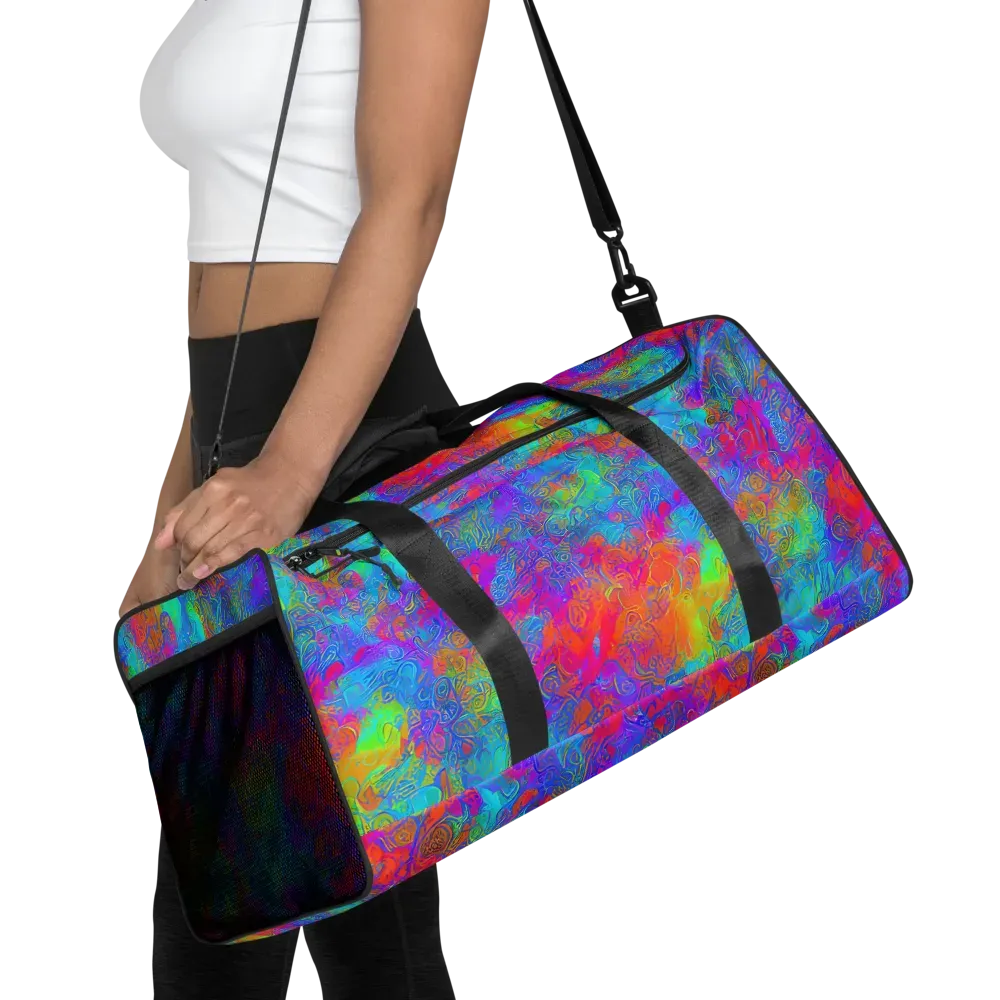 Acid Azure on Duffle Bag — Front