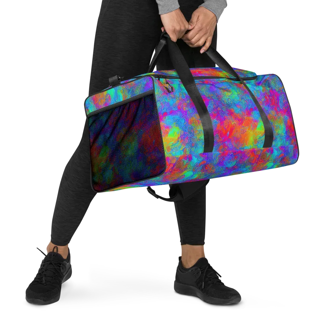 Acid Azure on Duffle Bag — Right Front
