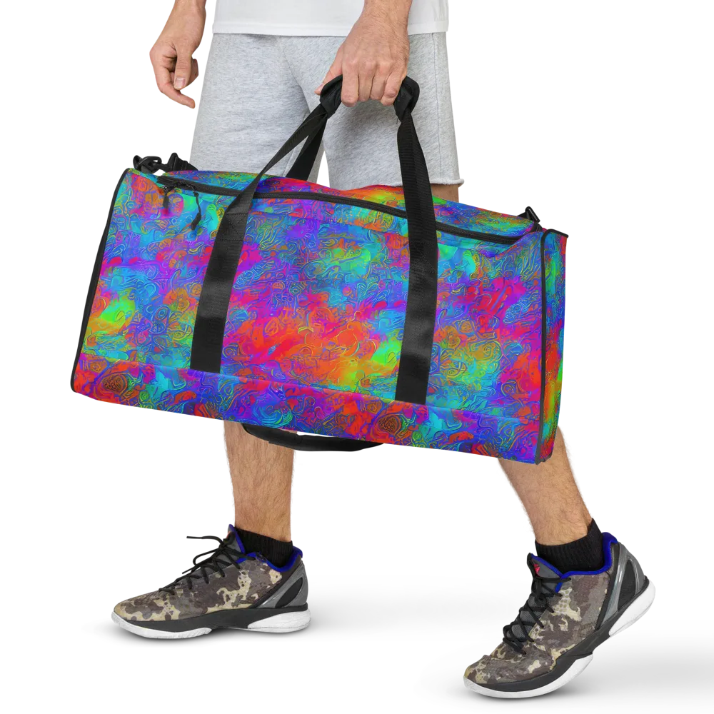 Acid Azure on Duffle Bag — Front