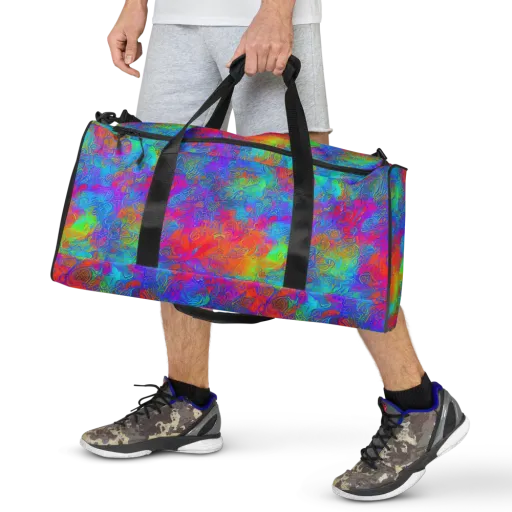 Acid Azure on a Duffle Bag