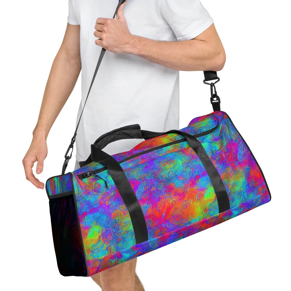 Acid Azure on Duffle Bag — Right Front
