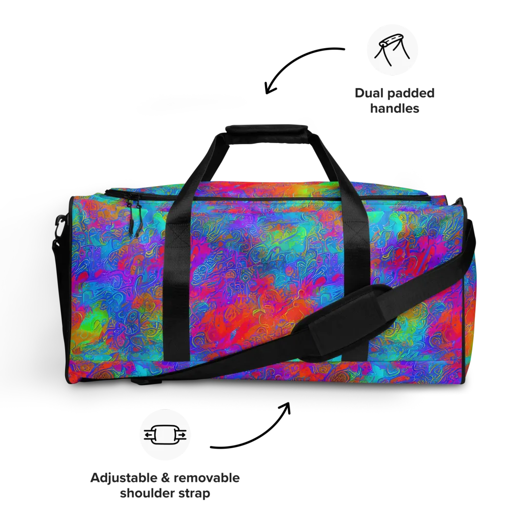 Acid Azure on Duffle Bag — Front