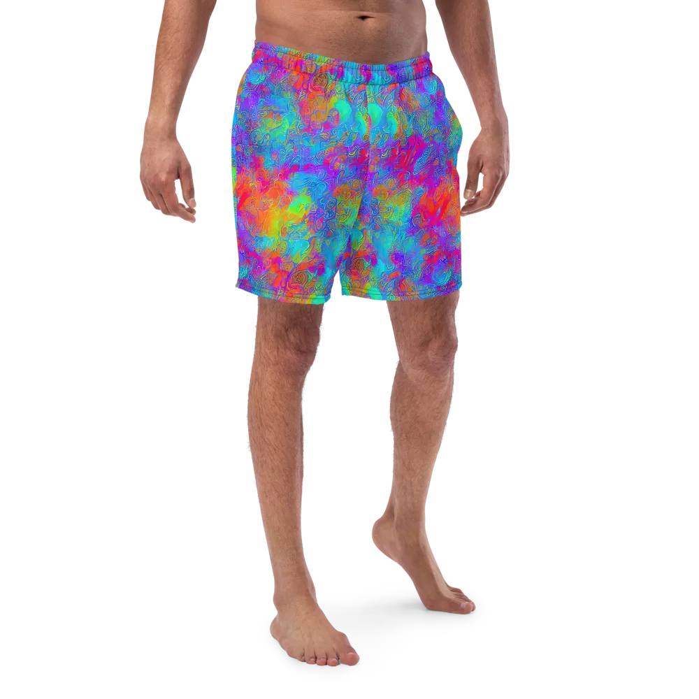 Acid Azure on Swim Trunks — Front