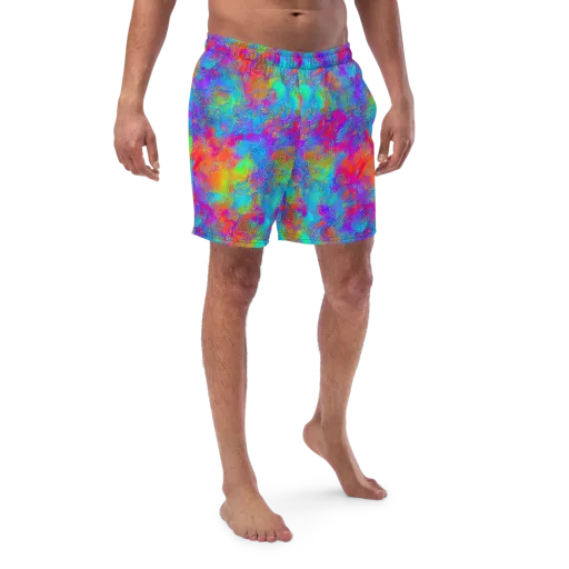 Acid Azure on a Swim Trunks