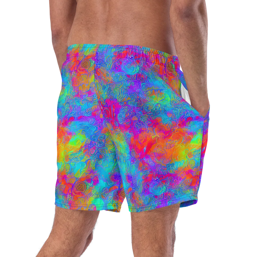 Acid Azure on Swim Trunks — Right Back