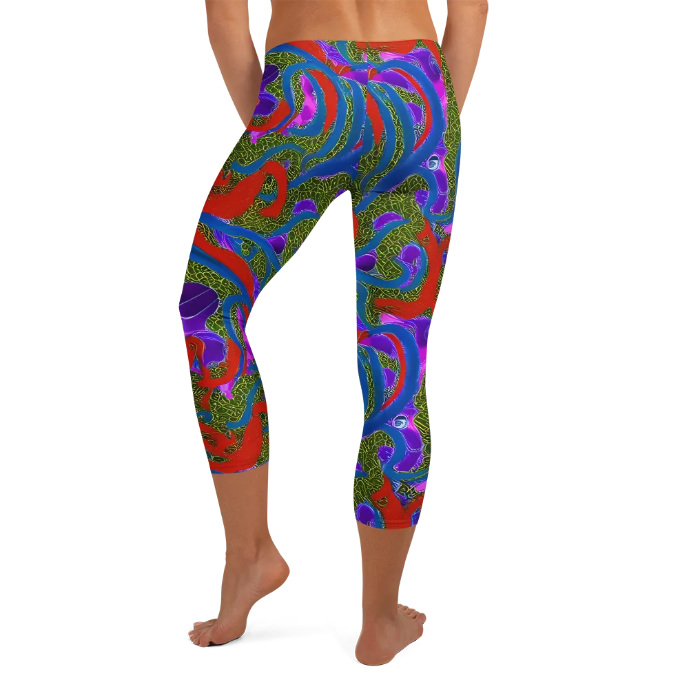 Limewire Dream on Capri Leggings — Back