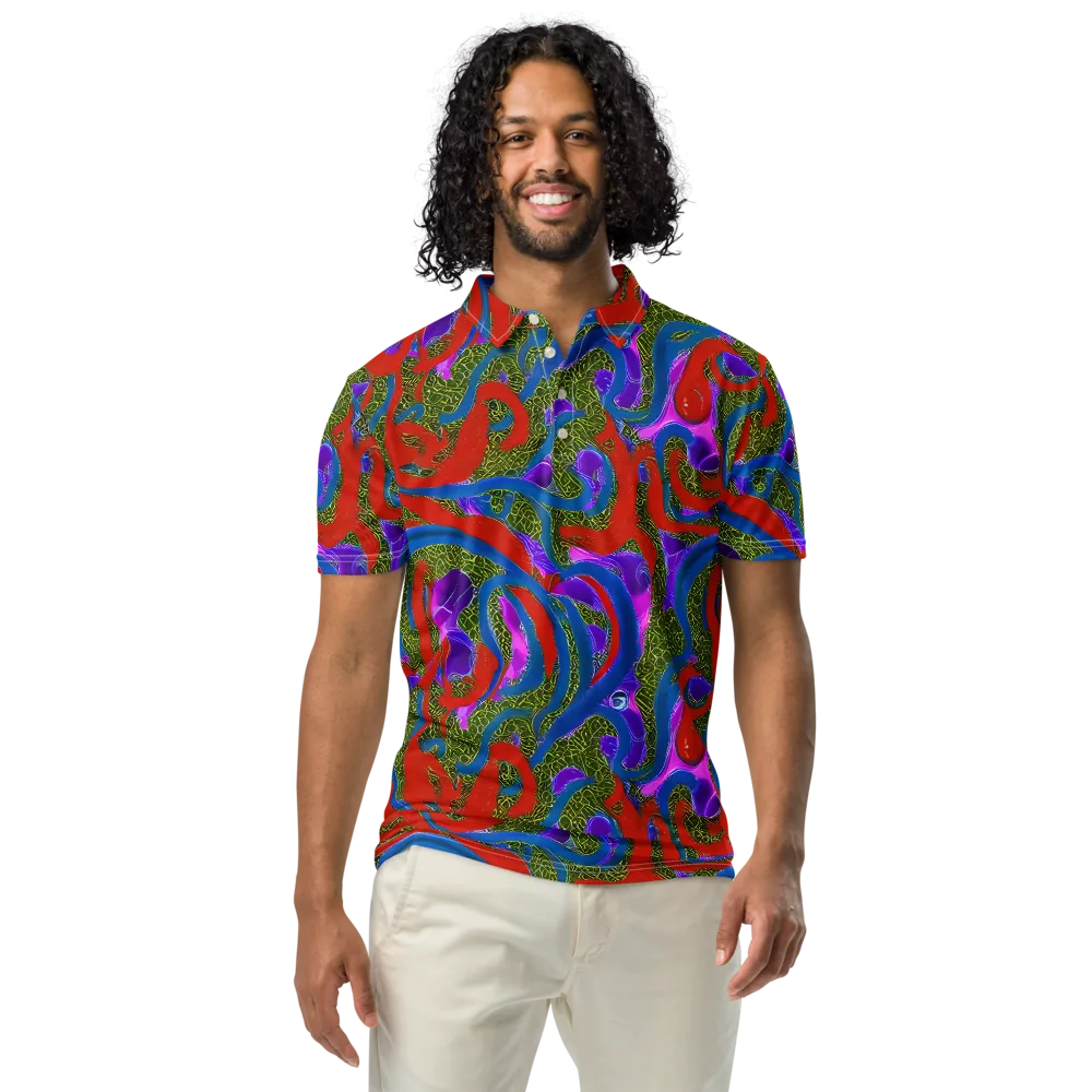 Limewire Dream on Men's Slim Fit Polo Shirt — Front