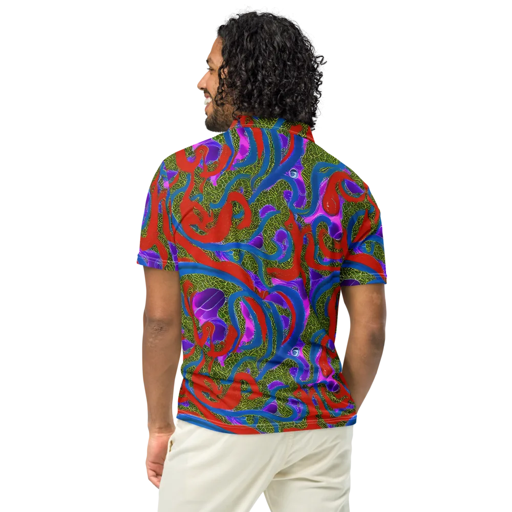Limewire Dream on Men's Slim Fit Polo Shirt — Back