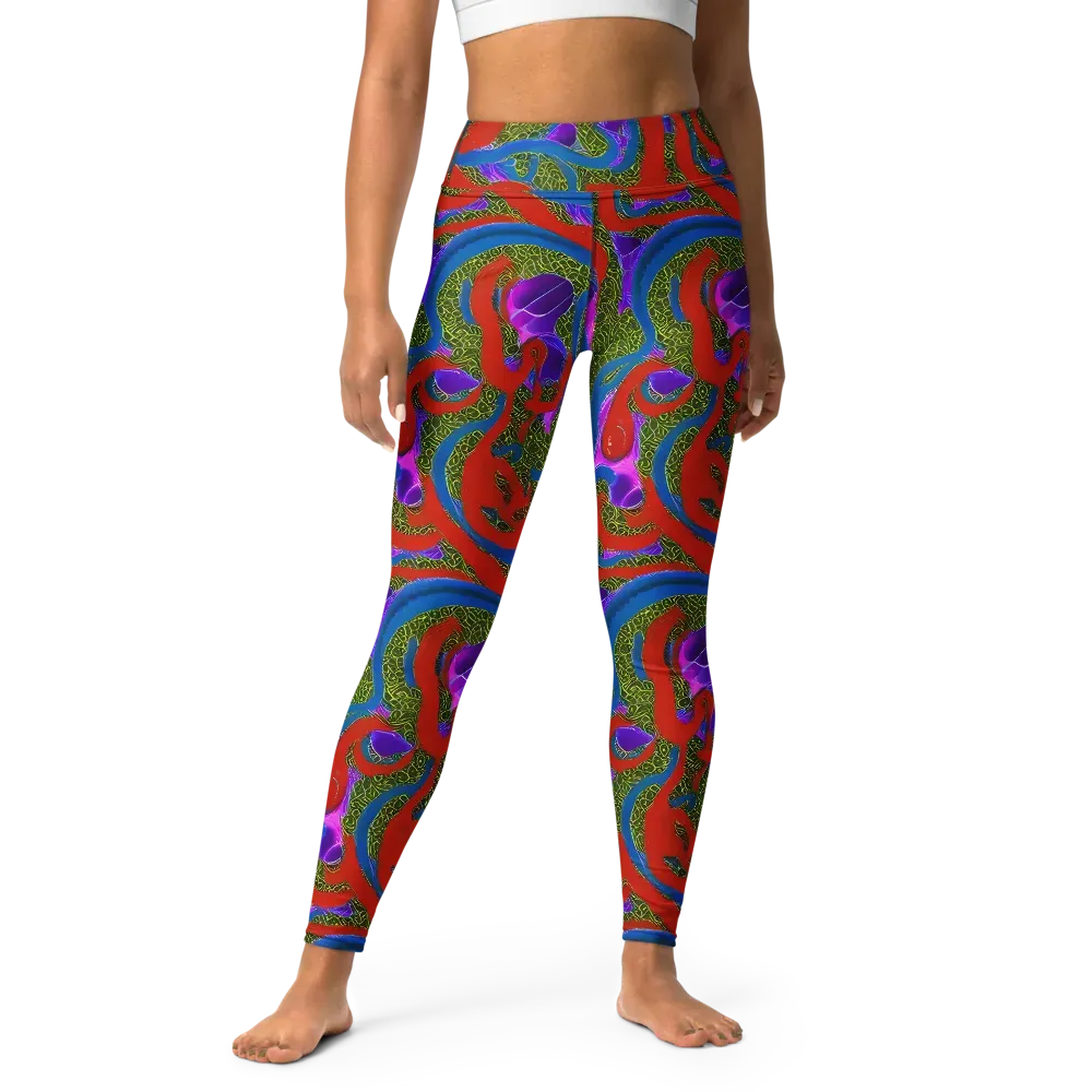Limewire Dream on Yoga Leggings — Front