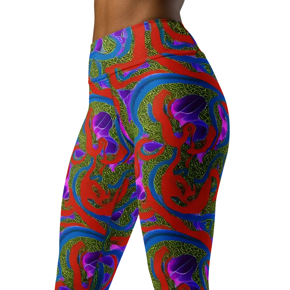 Limewire Dream on Yoga Leggings — Left Front