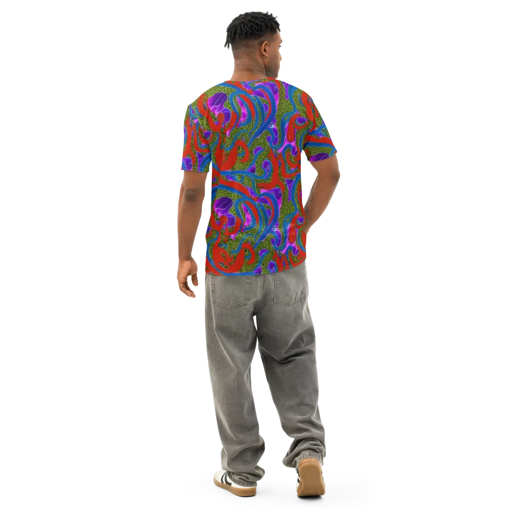 Limewire Dream on Men's Cotton Crew Neck T-Shirt — Back