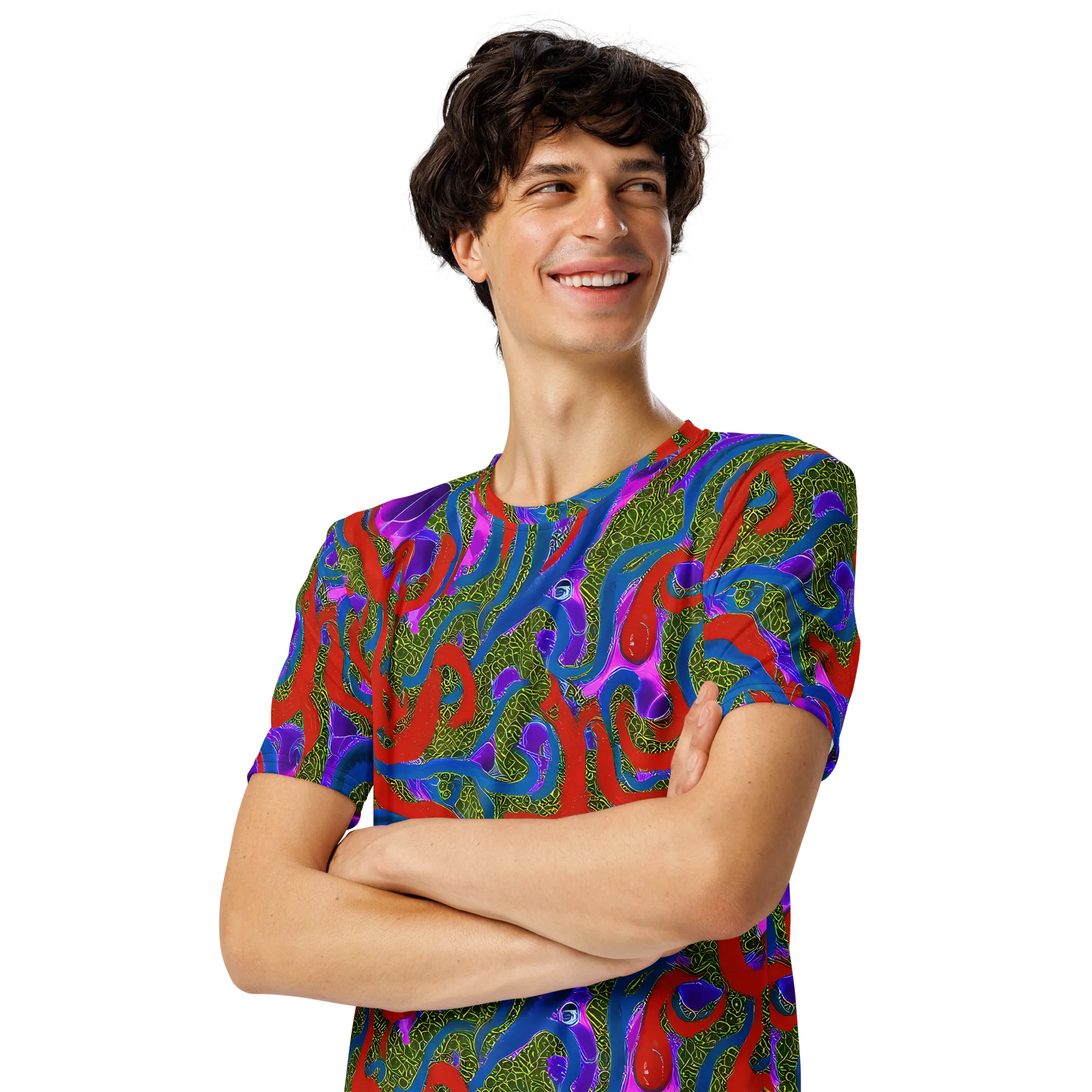 Limewire Dream on Men's Crew Neck T-Shirt — Left Front