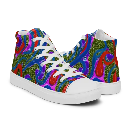 Limewire Dream on a Men's High Top Canvas Shoes