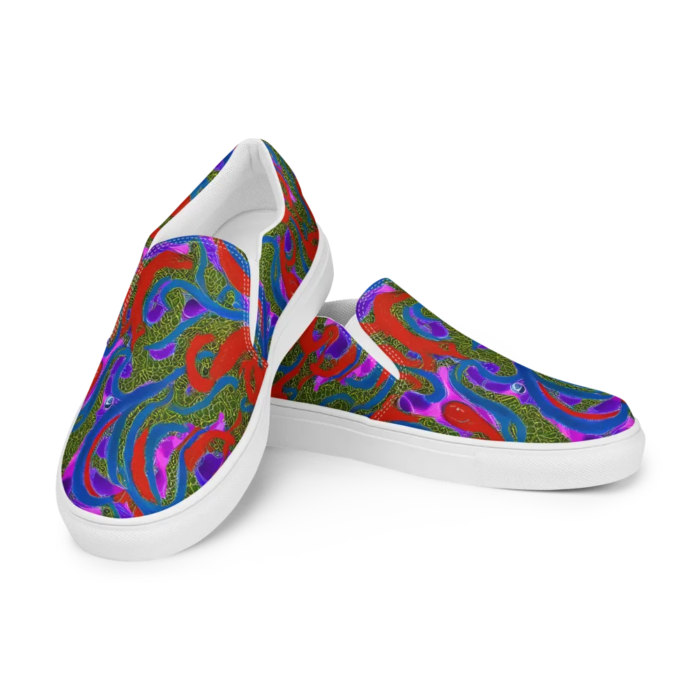 Limewire Dream on Men's Slip-On Canvas Shoes — Left Front