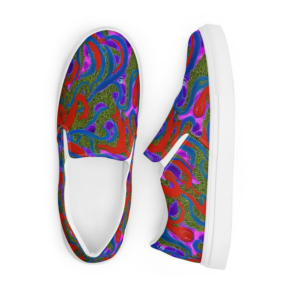 Limewire Dream on Men's Slip-On Canvas Shoes — Front