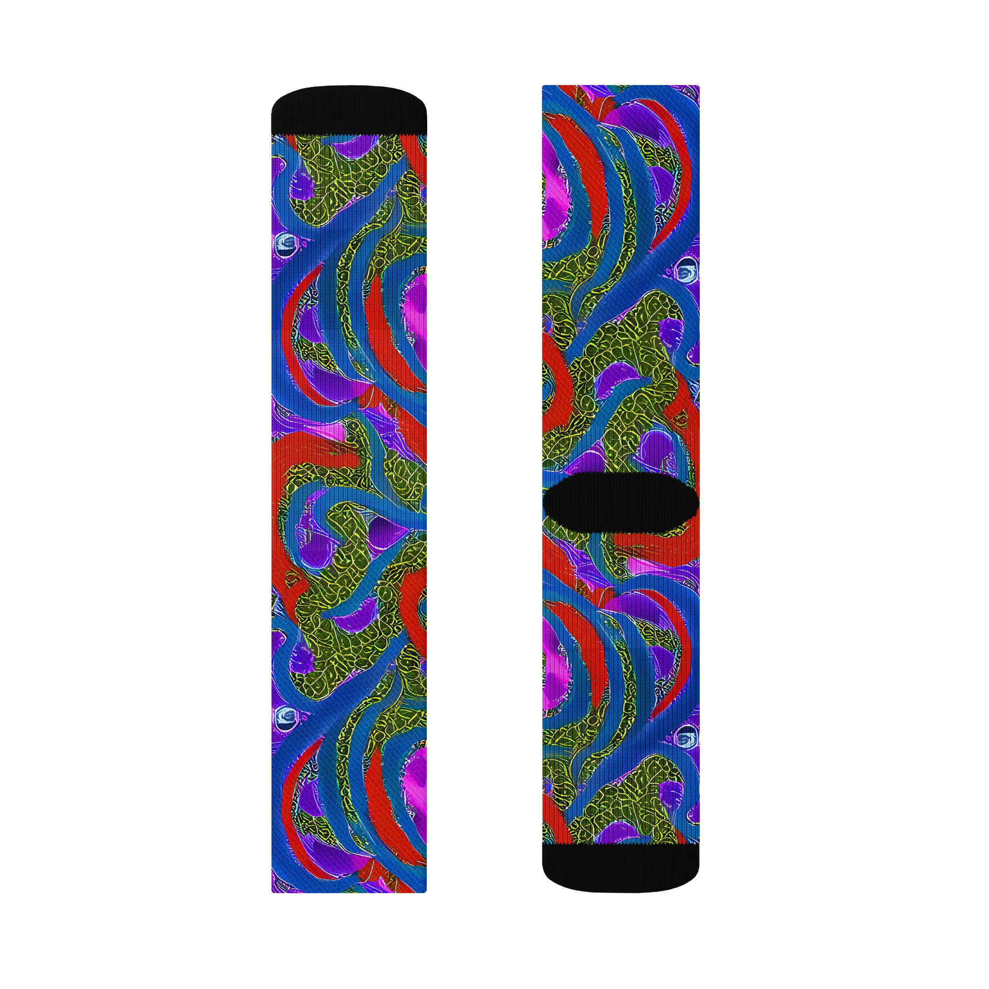 Limewire Dream on Socks — Left Sock