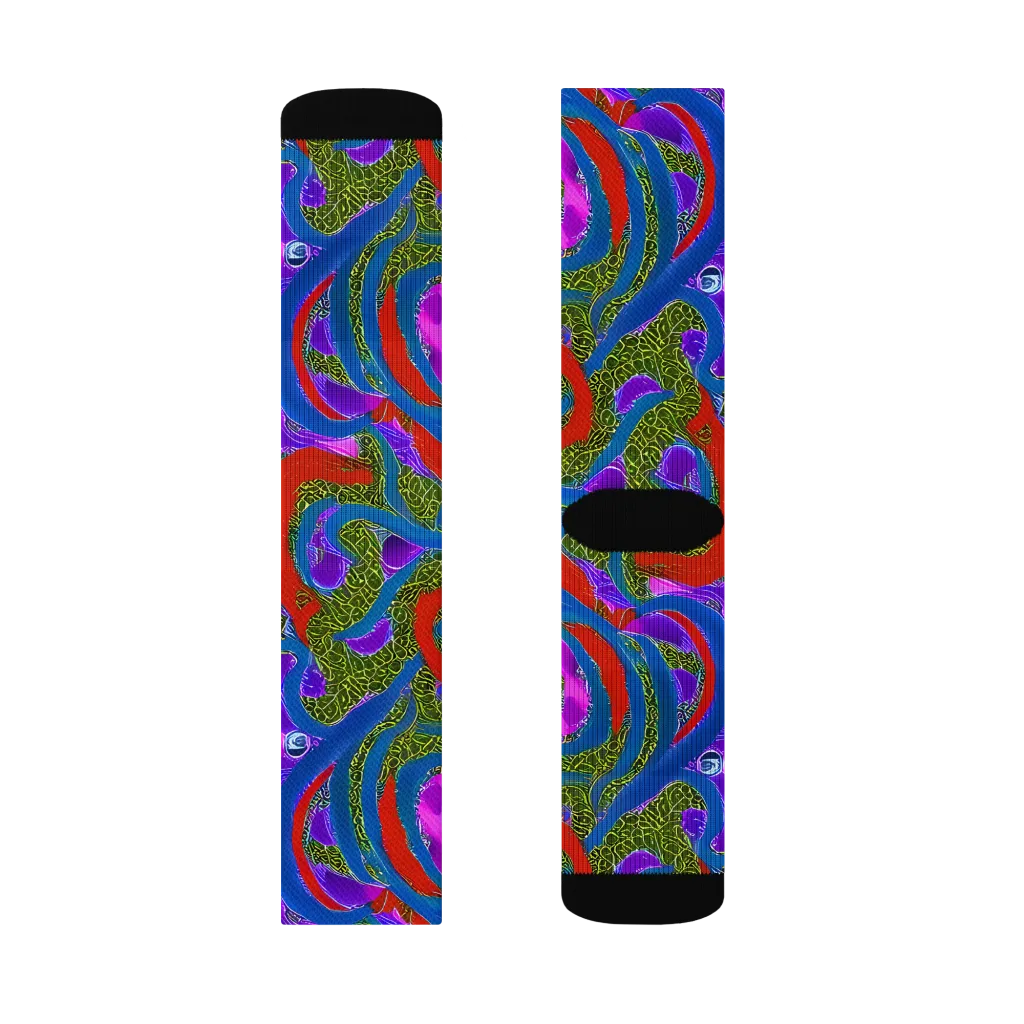 Limewire Dream on Socks — Right Sock
