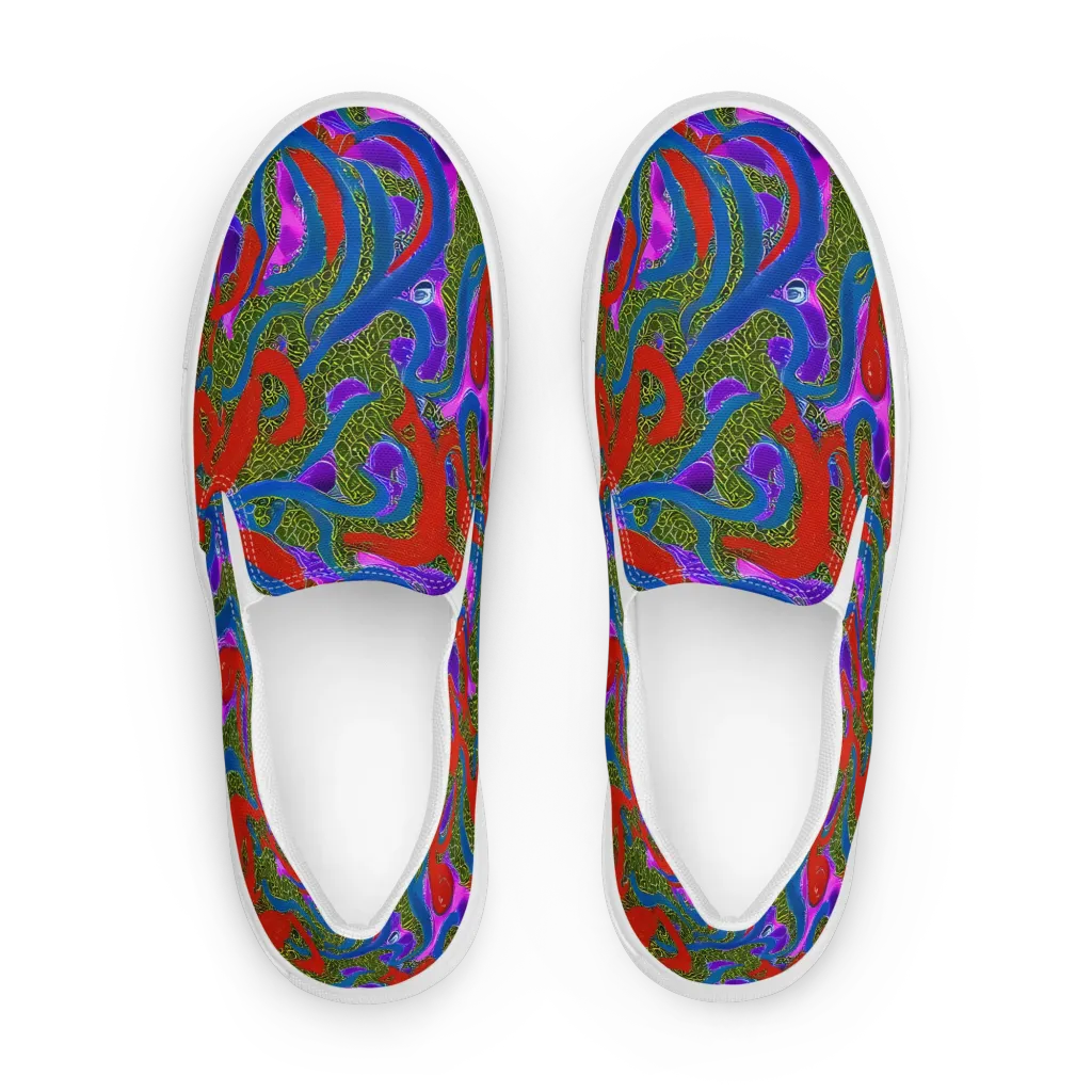 Limewire Dream on Women's Slip-On Canvas Shoes — Front