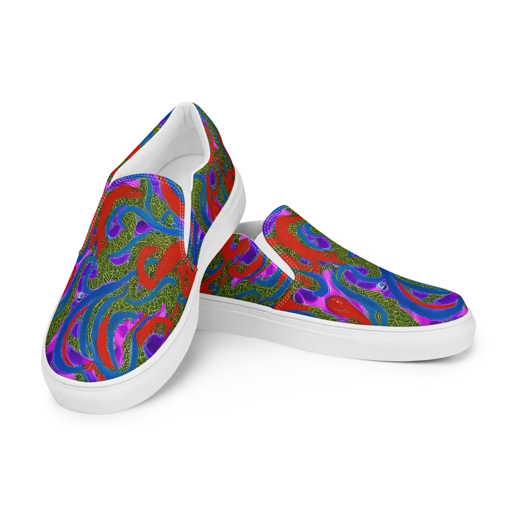 Limewire Dream on Women's Slip-On Canvas Shoes — Left Front