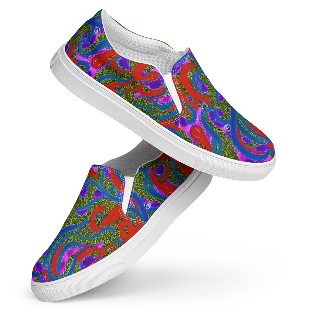 Limewire Dream on Women's Slip-On Canvas Shoes — Front