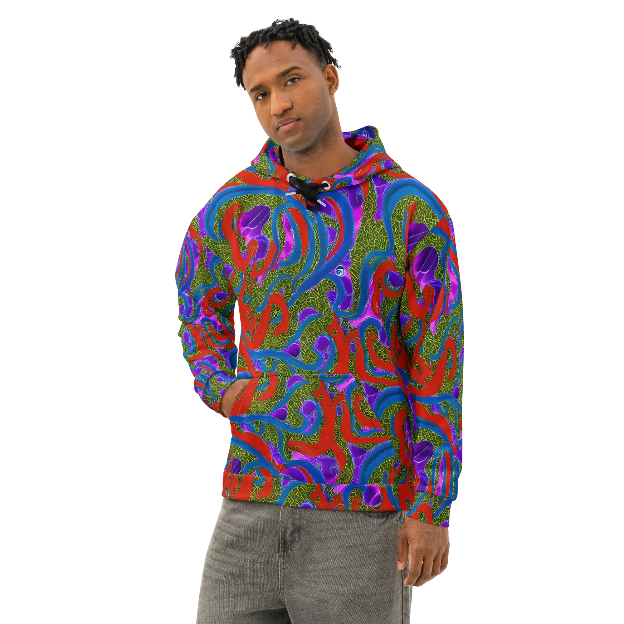 Limewire Dream on Cotton Hoodie — Left Front