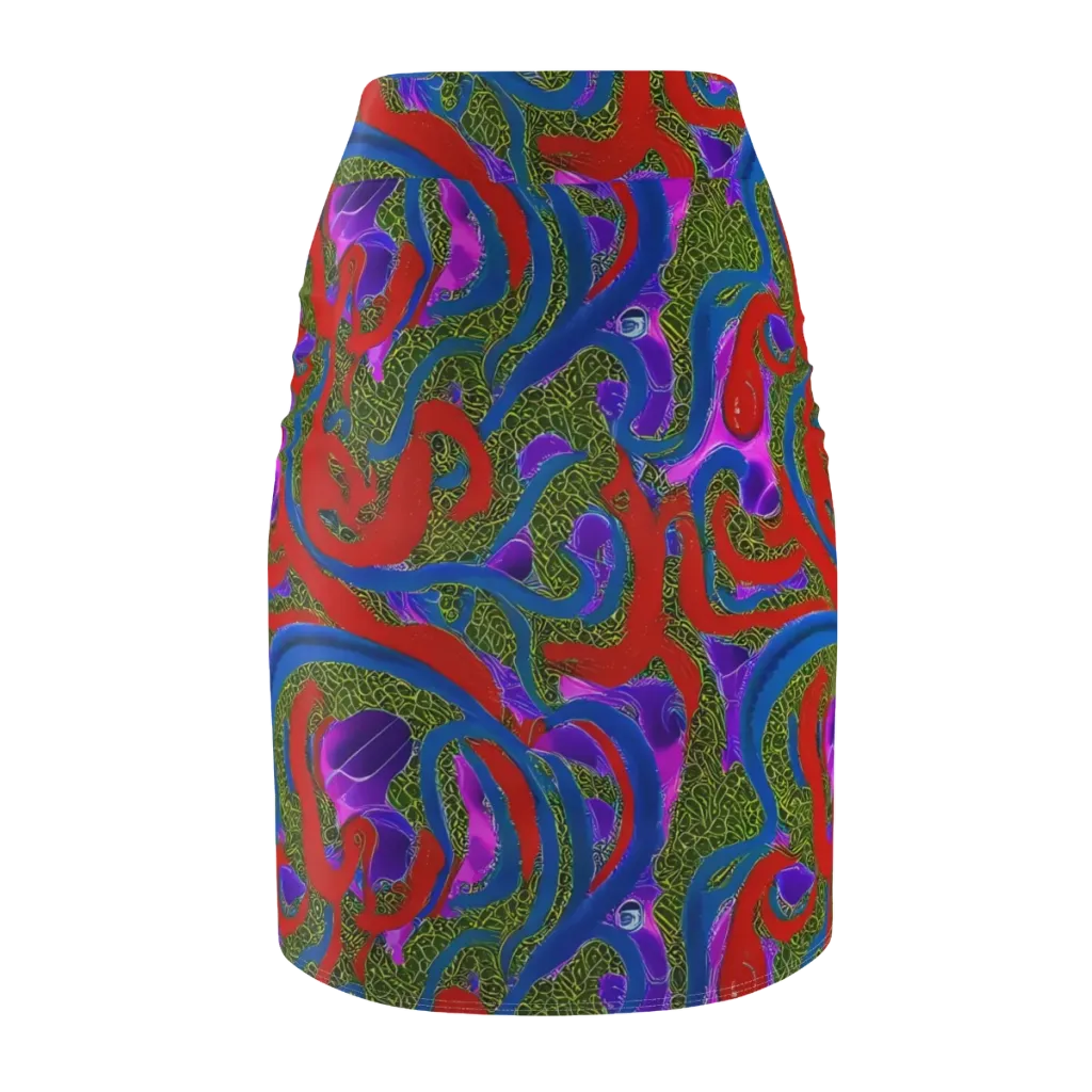 Limewire Dream on Pencil Skirt — Back