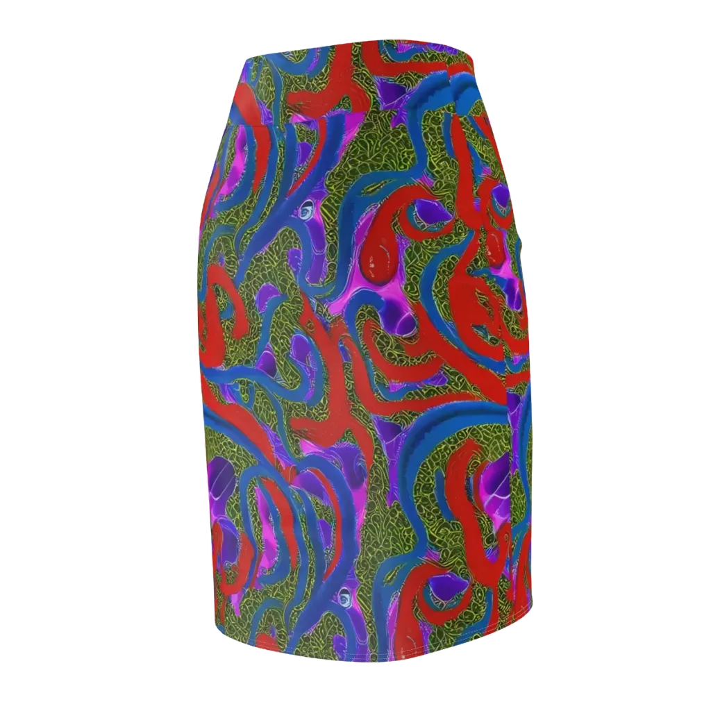 Limewire Dream on Pencil Skirt — Back Side