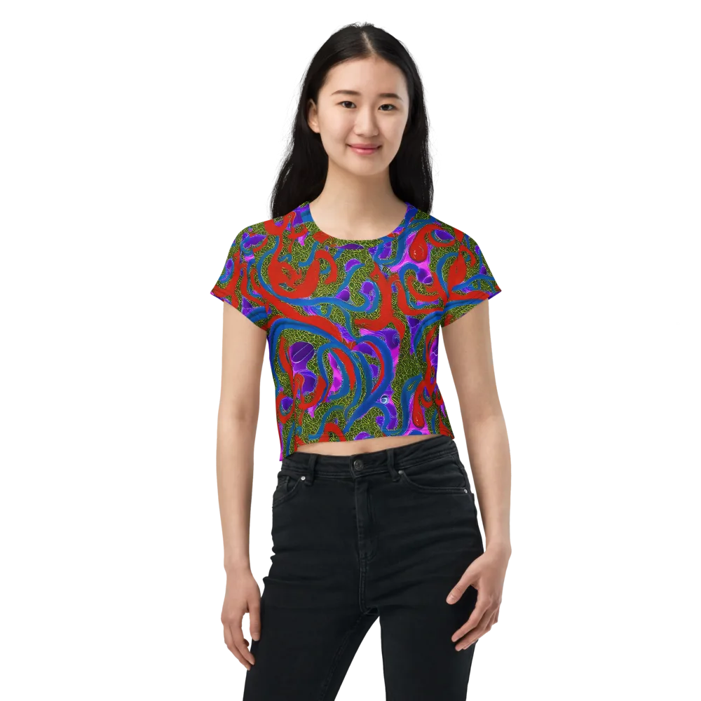 Limewire Dream on Crop Tee — Front
