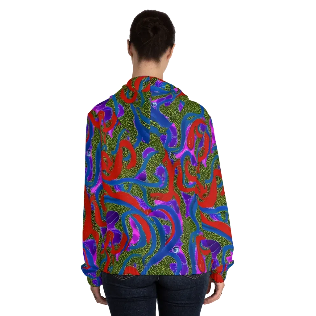 Limewire Dream on Women's Full-Zip Hoodie — Back On Person