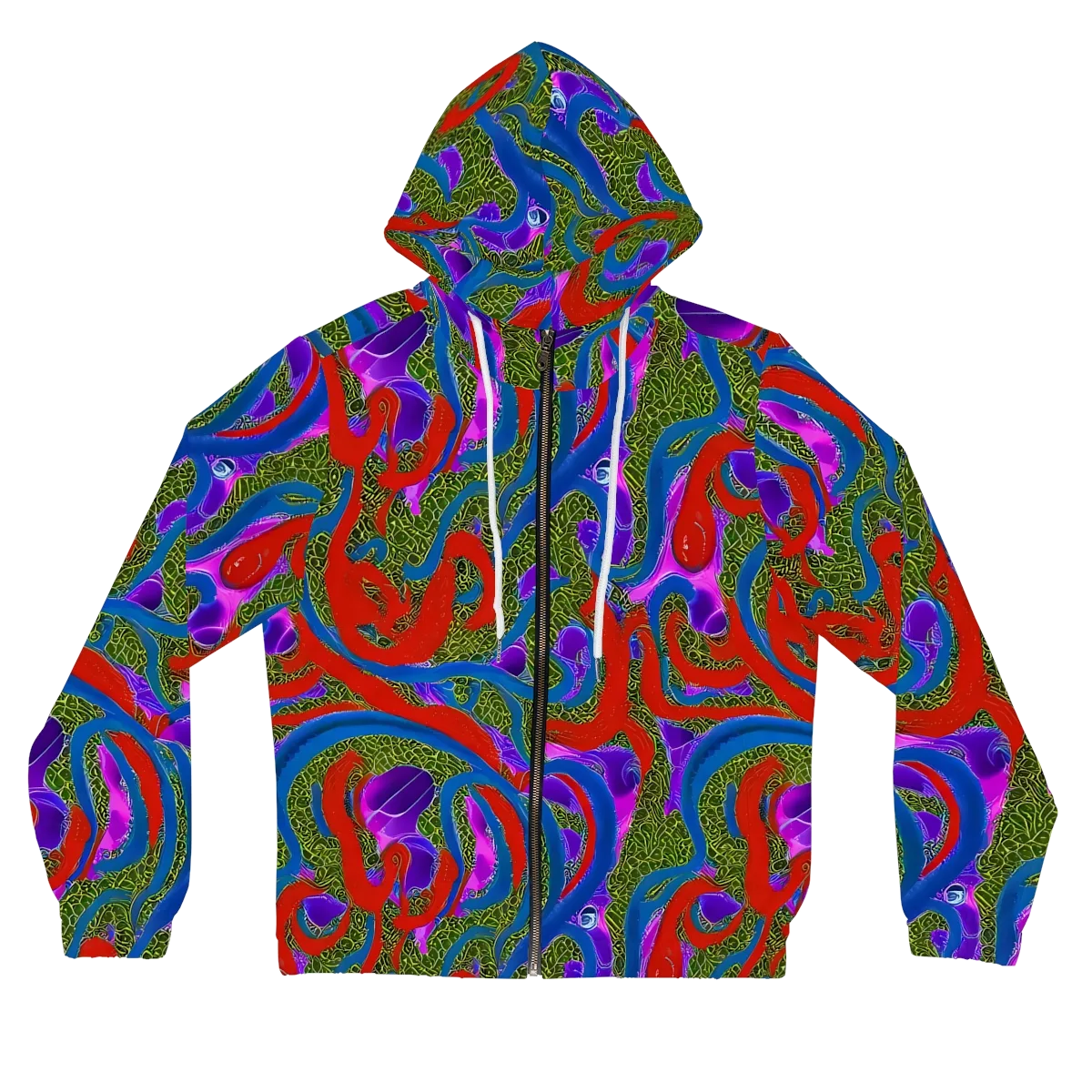 Limewire Dream on Women's Full-Zip Hoodie — Front