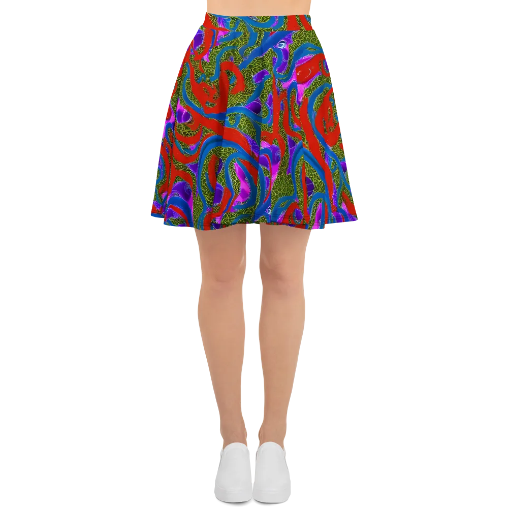 Limewire Dream on Skater Skirt — Front