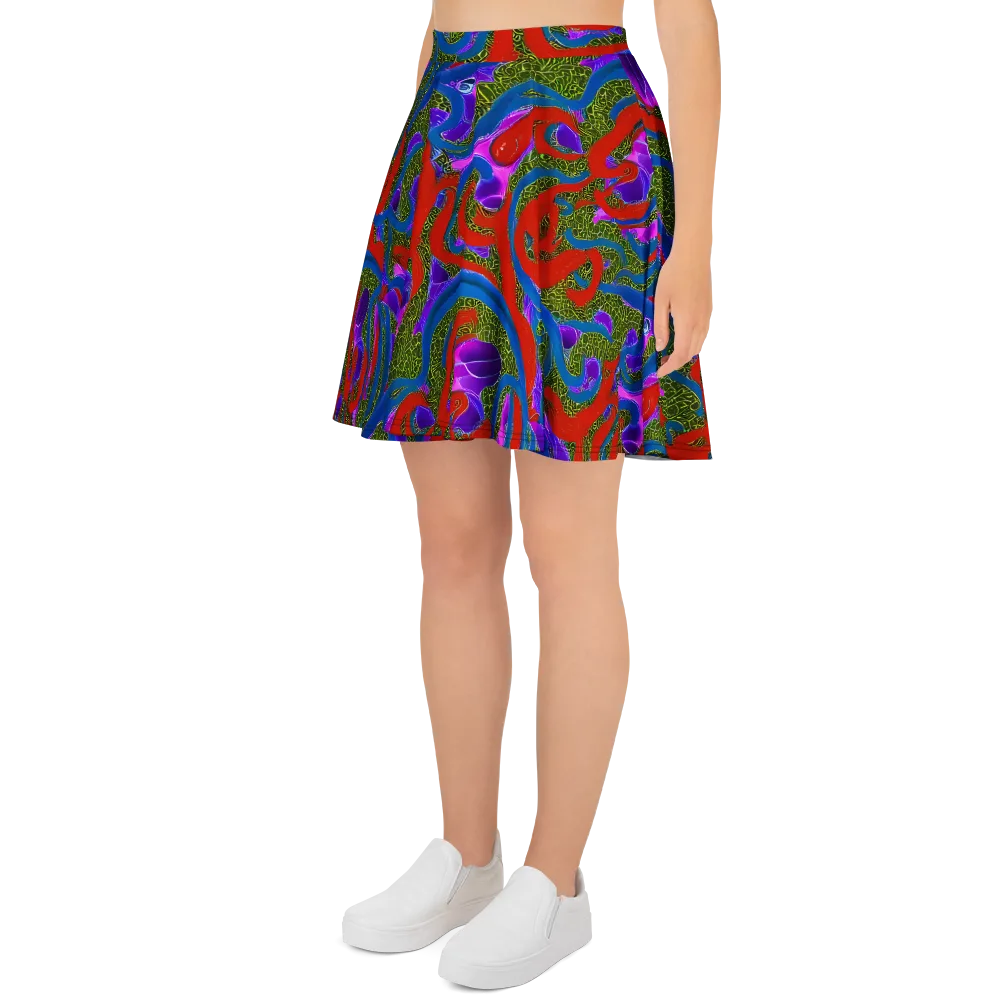 Limewire Dream on Skater Skirt — Left