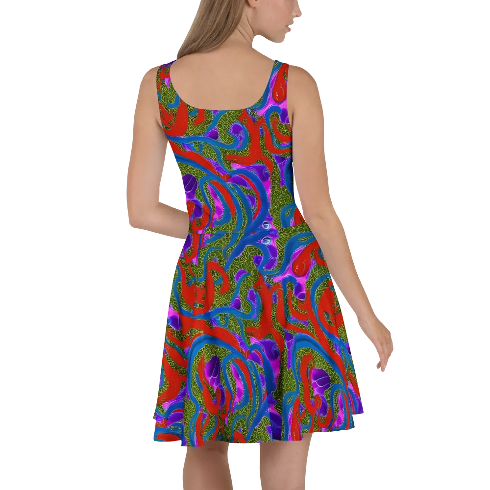 Limewire Dream on Skater Dress — Back