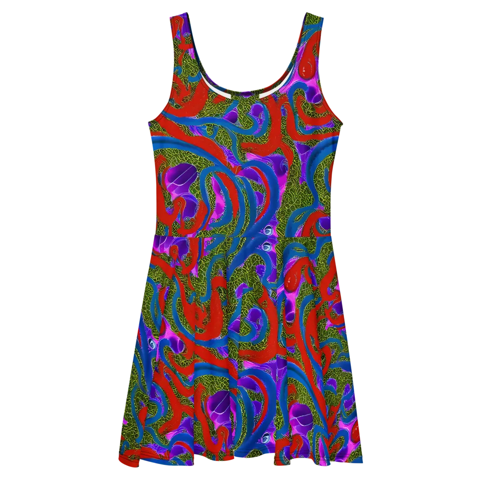 Limewire Dream on Skater Dress — Front