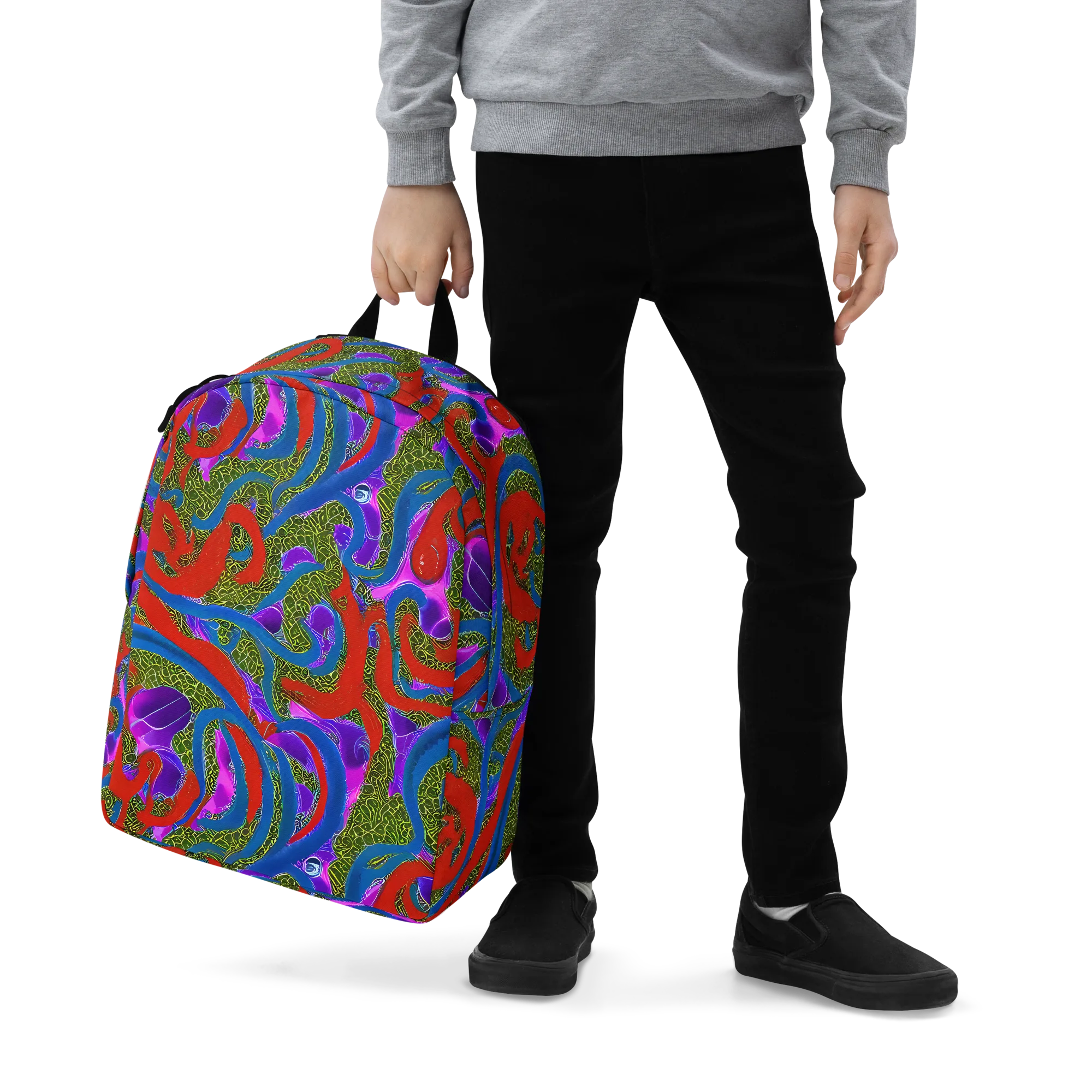 Limewire Dream on Minimalist Backpack — Zoomed-in