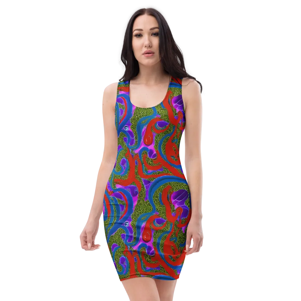 Limewire Dream on Bodycon Dress — Front