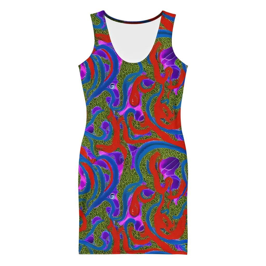Limewire Dream on Bodycon Dress — Front