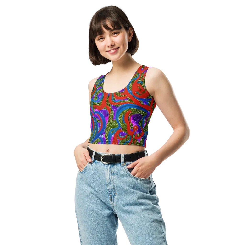 Limewire Dream on Crop Top — Front