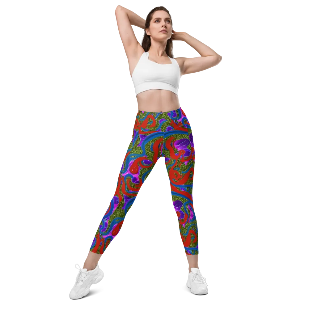 Limewire Dream on Leggings with Pockets — Front