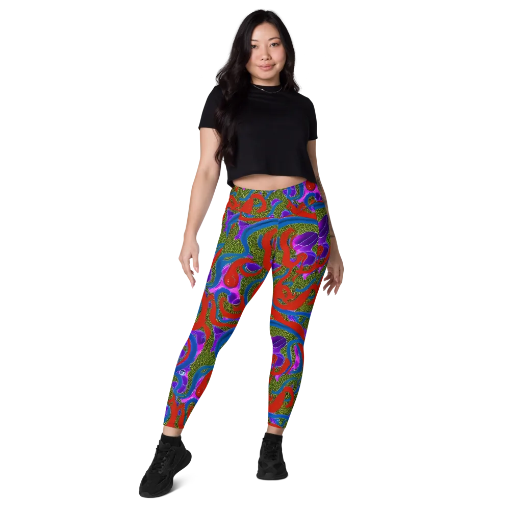 Limewire Dream on Leggings with Pockets — Front