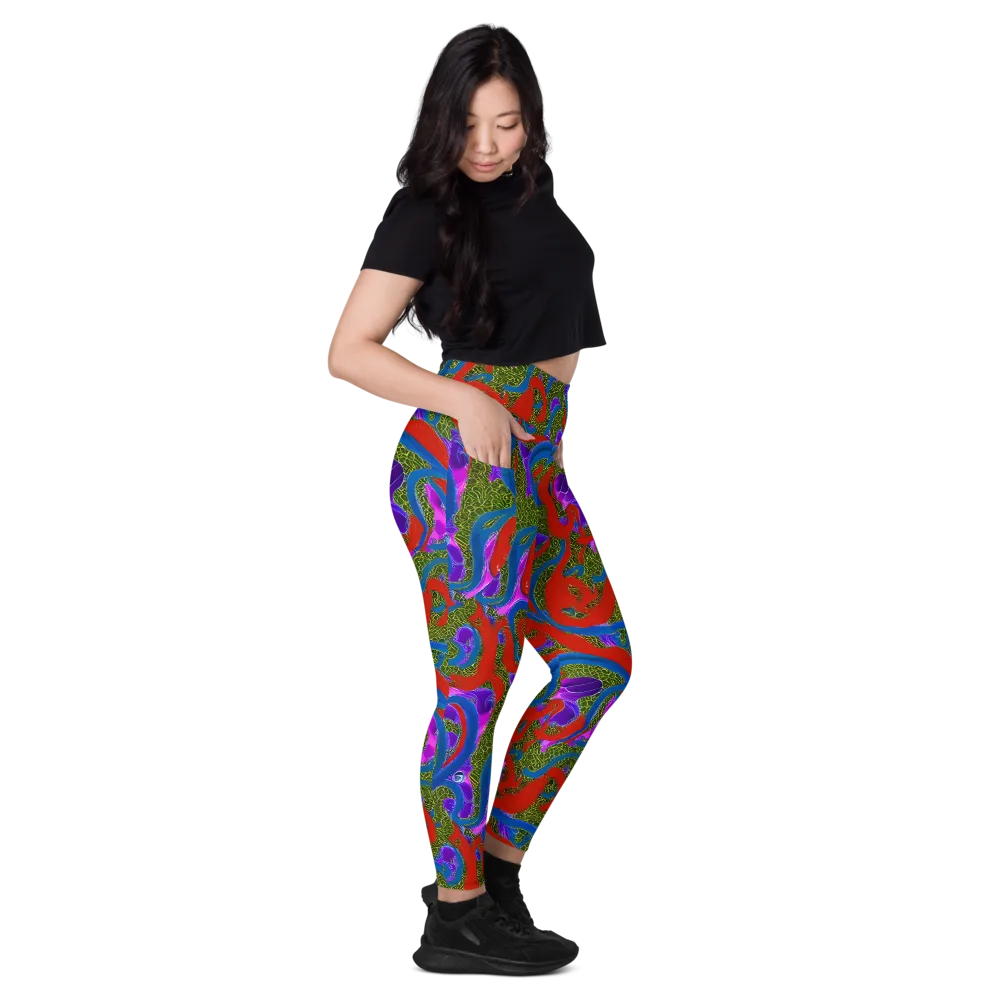 Limewire Dream on Leggings with Pockets — Right
