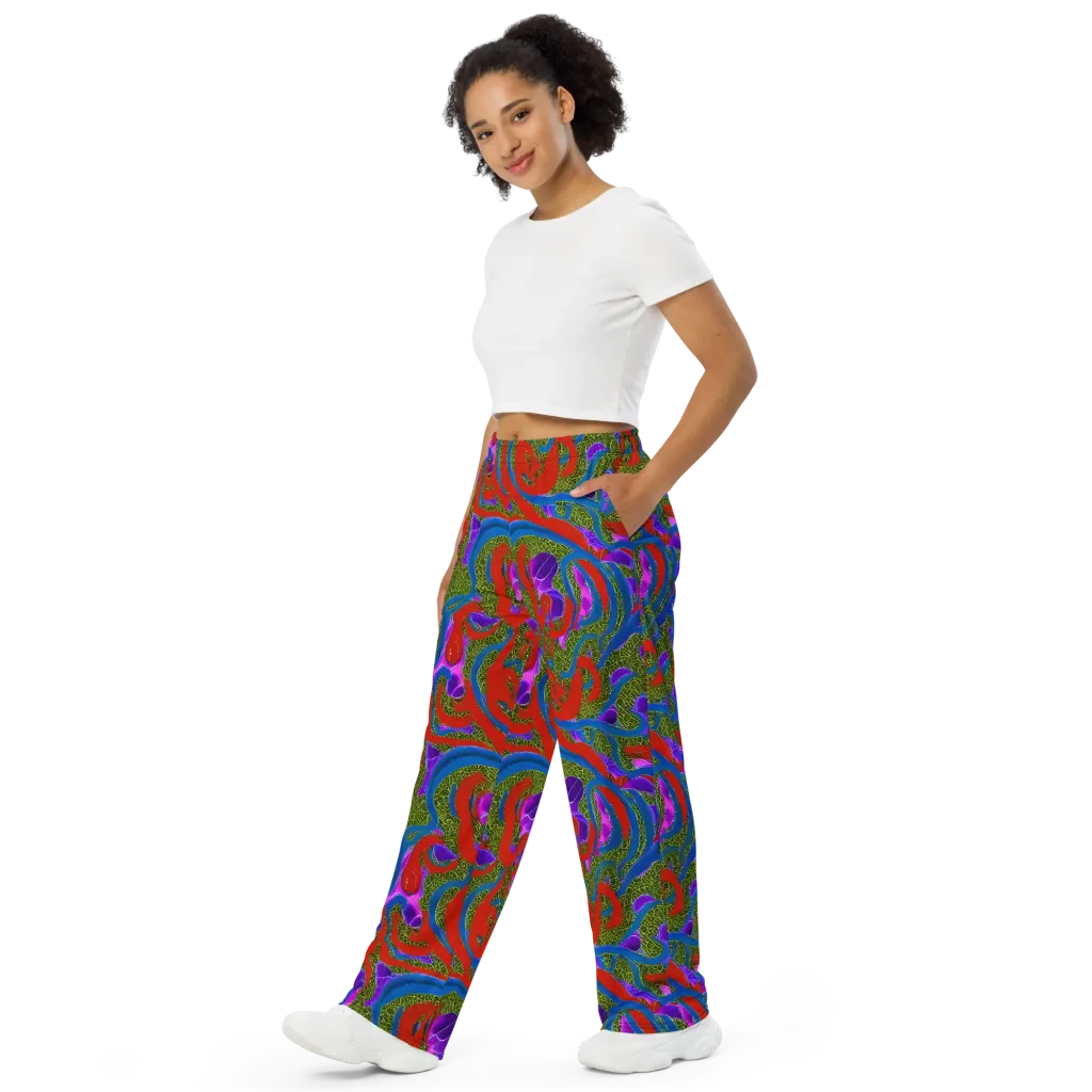Limewire Dream on Wide-Leg Pants — Left Front