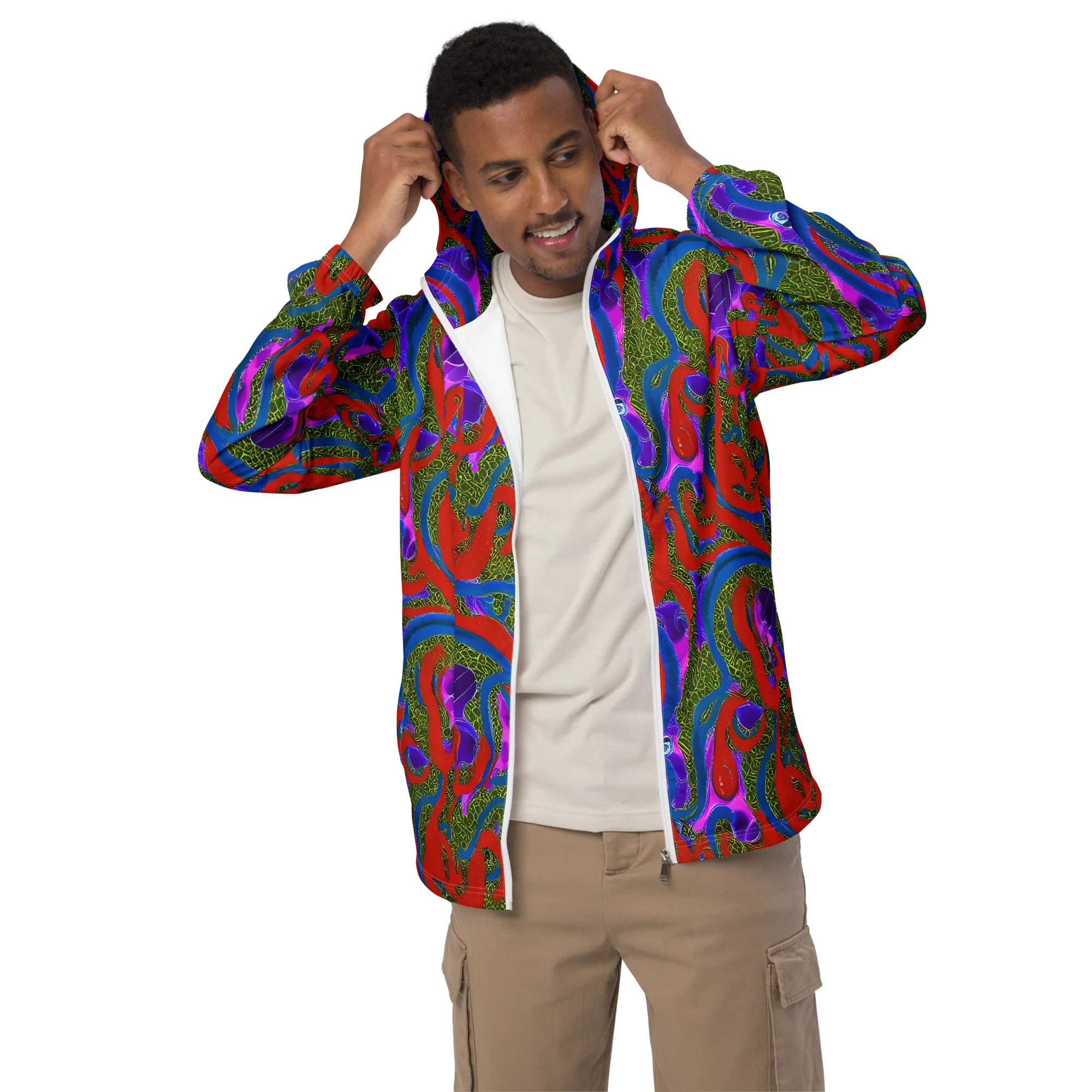 Limewire Dream on Men's Windbreaker — Front