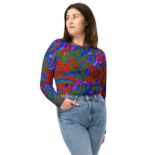 Limewire Dream on a Long Sleeve Crop Top