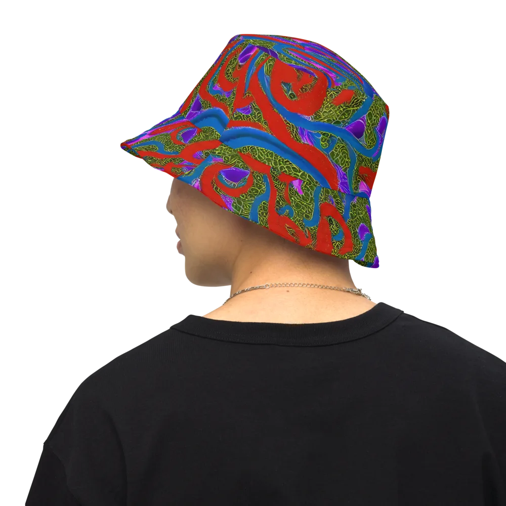 Limewire Dream on Reversible Bucket Hat — Back Inside