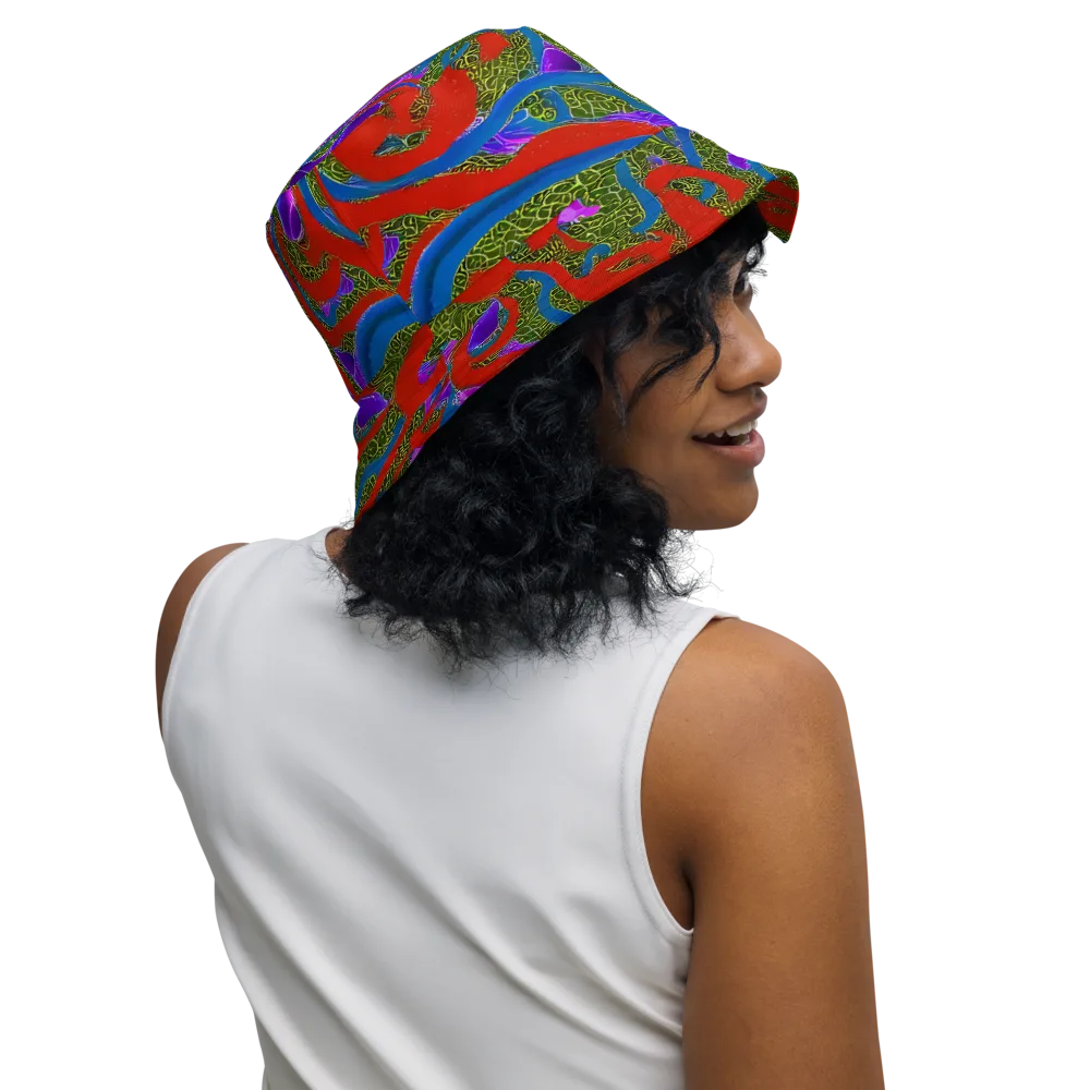 Limewire Dream on Reversible Bucket Hat — Right Outside